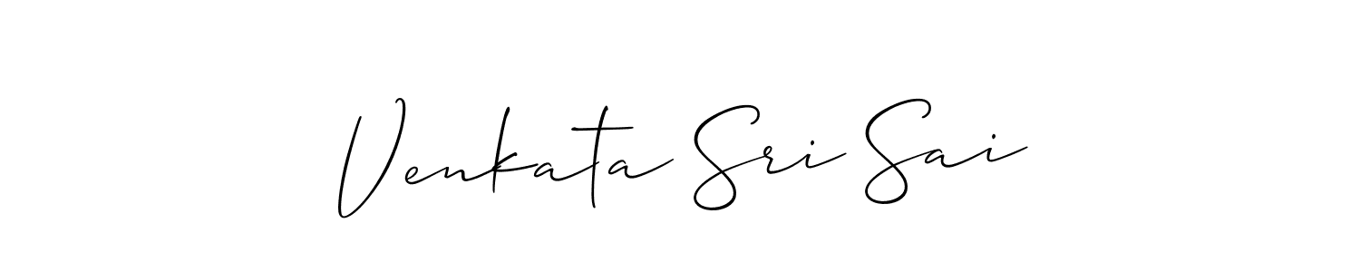 Make a beautiful signature design for name Venkata Sri Sai. With this signature (Allison_Script) style, you can create a handwritten signature for free. Venkata Sri Sai signature style 2 images and pictures png