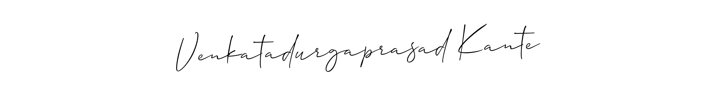 How to Draw Venkatadurgaprasad Kante signature style? Allison_Script is a latest design signature styles for name Venkatadurgaprasad Kante. Venkatadurgaprasad Kante signature style 2 images and pictures png