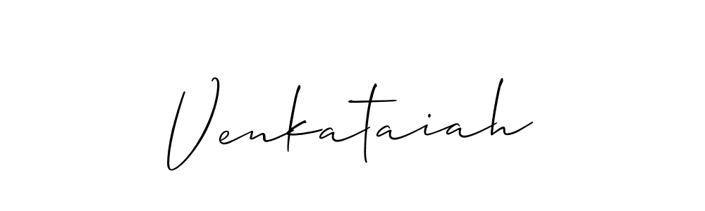 Make a beautiful signature design for name Venkataiah. With this signature (Allison_Script) style, you can create a handwritten signature for free. Venkataiah signature style 2 images and pictures png