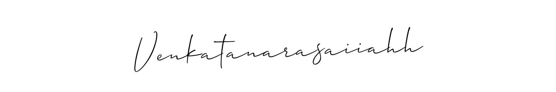 It looks lik you need a new signature style for name Venkatanarasaiiahh. Design unique handwritten (Allison_Script) signature with our free signature maker in just a few clicks. Venkatanarasaiiahh signature style 2 images and pictures png