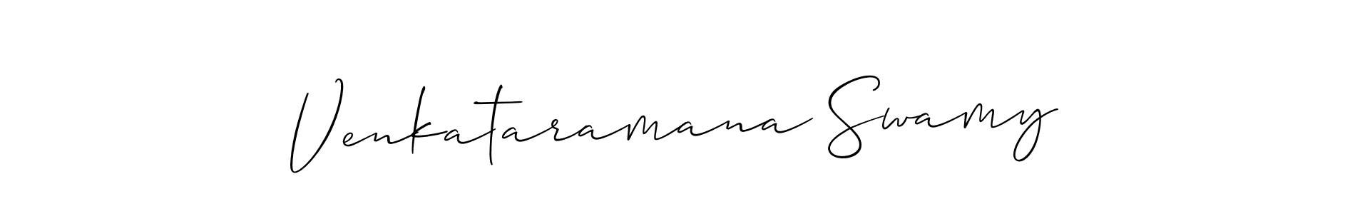 Make a short Venkataramana Swamy signature style. Manage your documents anywhere anytime using Allison_Script. Create and add eSignatures, submit forms, share and send files easily. Venkataramana Swamy signature style 2 images and pictures png