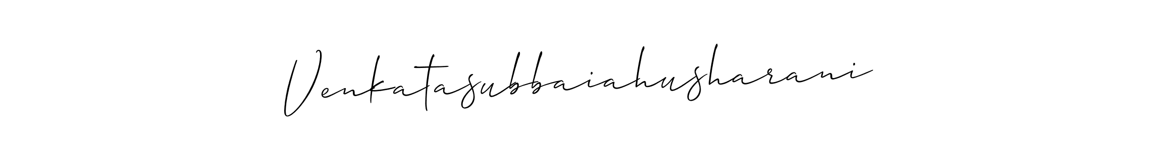 Allison_Script is a professional signature style that is perfect for those who want to add a touch of class to their signature. It is also a great choice for those who want to make their signature more unique. Get Venkatasubbaiahusharani name to fancy signature for free. Venkatasubbaiahusharani signature style 2 images and pictures png