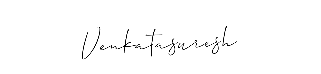 Also we have Venkatasuresh name is the best signature style. Create professional handwritten signature collection using Allison_Script autograph style. Venkatasuresh signature style 2 images and pictures png