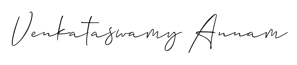 Style your name Venkataswamy Annam with confidence using Allison_Script signature design. Simple, elegant, and ready for immediate document use. Venkataswamy Annam signature style 2 images and pictures png