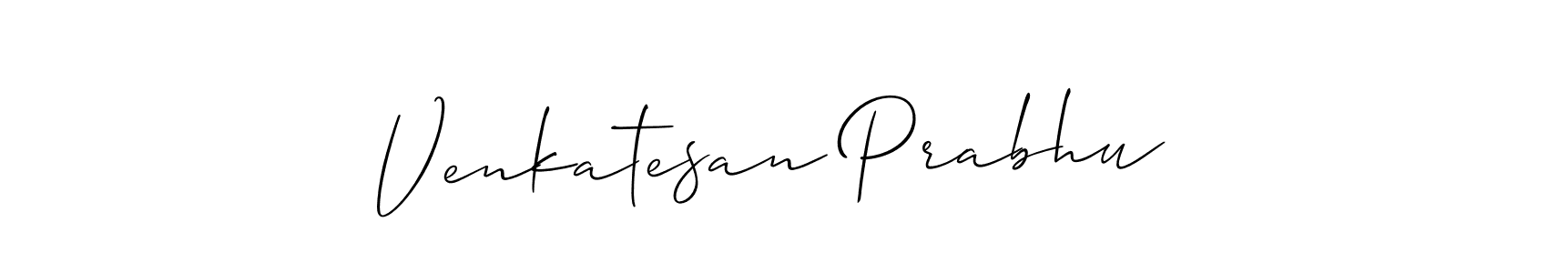 It looks lik you need a new signature style for name Venkatesan Prabhu. Design unique handwritten (Allison_Script) signature with our free signature maker in just a few clicks. Venkatesan Prabhu signature style 2 images and pictures png