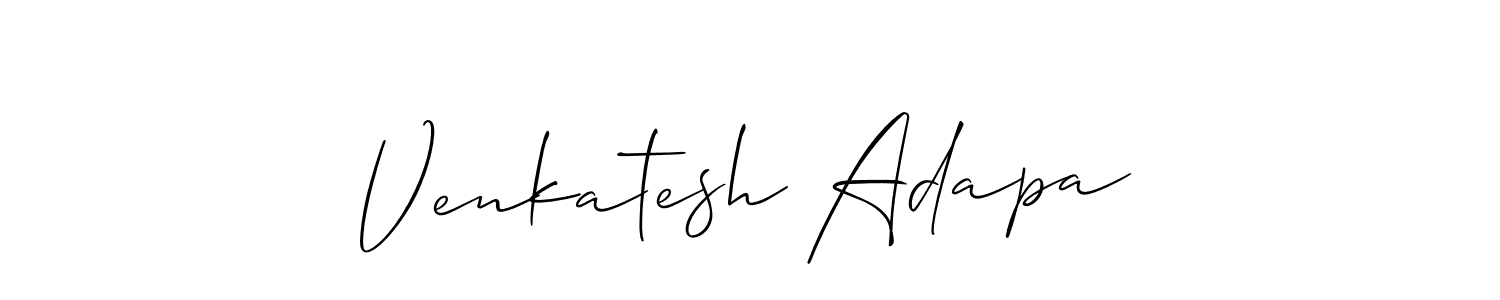 Once you've used our free online signature maker to create your best signature Allison_Script style, it's time to enjoy all of the benefits that Venkatesh Adapa name signing documents. Venkatesh Adapa signature style 2 images and pictures png