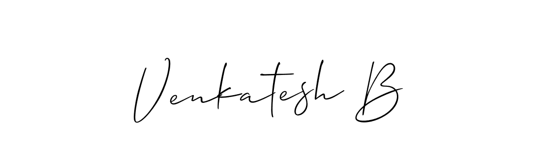 Similarly Allison_Script is the best handwritten signature design. Signature creator online .You can use it as an online autograph creator for name Venkatesh B. Venkatesh B signature style 2 images and pictures png