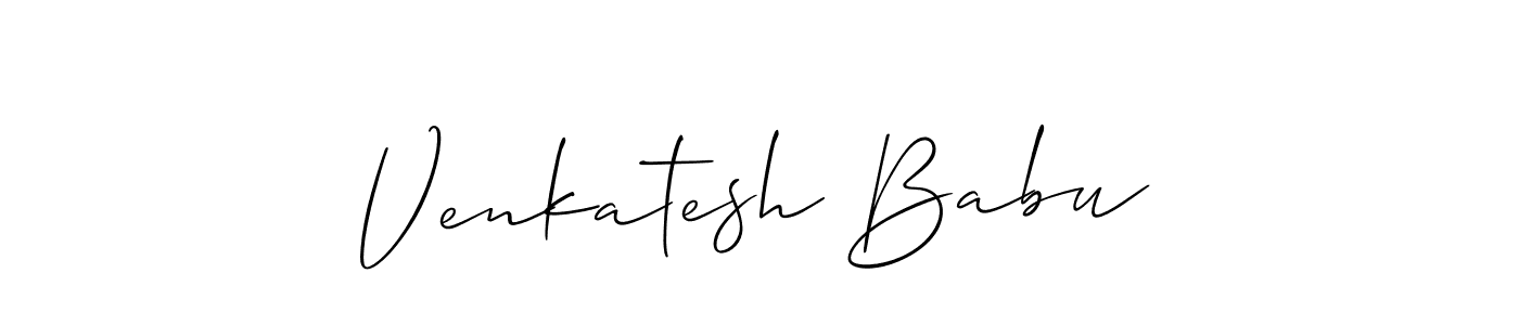 It looks lik you need a new signature style for name Venkatesh Babu. Design unique handwritten (Allison_Script) signature with our free signature maker in just a few clicks. Venkatesh Babu signature style 2 images and pictures png