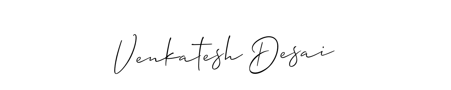 if you are searching for the best signature style for your name Venkatesh Desai. so please give up your signature search. here we have designed multiple signature styles  using Allison_Script. Venkatesh Desai signature style 2 images and pictures png