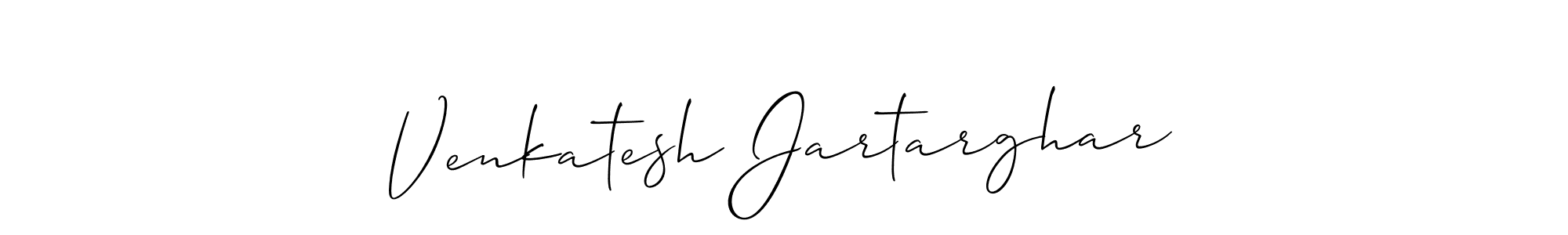 How to Draw Venkatesh Jartarghar signature style? Allison_Script is a latest design signature styles for name Venkatesh Jartarghar. Venkatesh Jartarghar signature style 2 images and pictures png