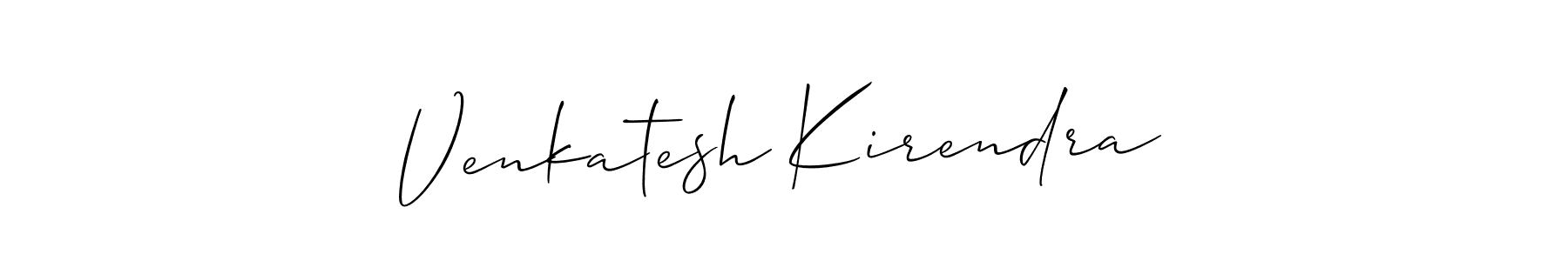 It looks lik you need a new signature style for name Venkatesh Kirendra. Design unique handwritten (Allison_Script) signature with our free signature maker in just a few clicks. Venkatesh Kirendra signature style 2 images and pictures png