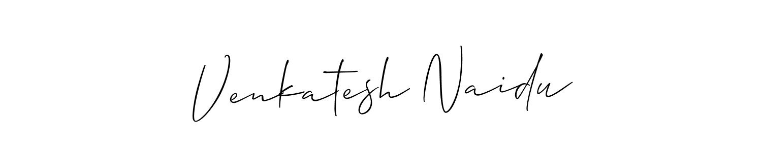 Create a beautiful signature design for name Venkatesh Naidu. With this signature (Allison_Script) fonts, you can make a handwritten signature for free. Venkatesh Naidu signature style 2 images and pictures png