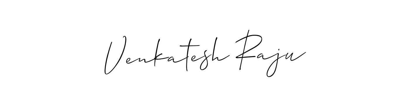 Allison_Script is a professional signature style that is perfect for those who want to add a touch of class to their signature. It is also a great choice for those who want to make their signature more unique. Get Venkatesh Raju name to fancy signature for free. Venkatesh Raju signature style 2 images and pictures png