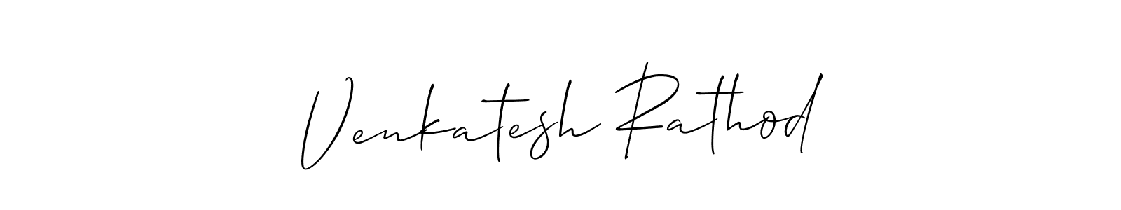 Also we have Venkatesh Rathod name is the best signature style. Create professional handwritten signature collection using Allison_Script autograph style. Venkatesh Rathod signature style 2 images and pictures png