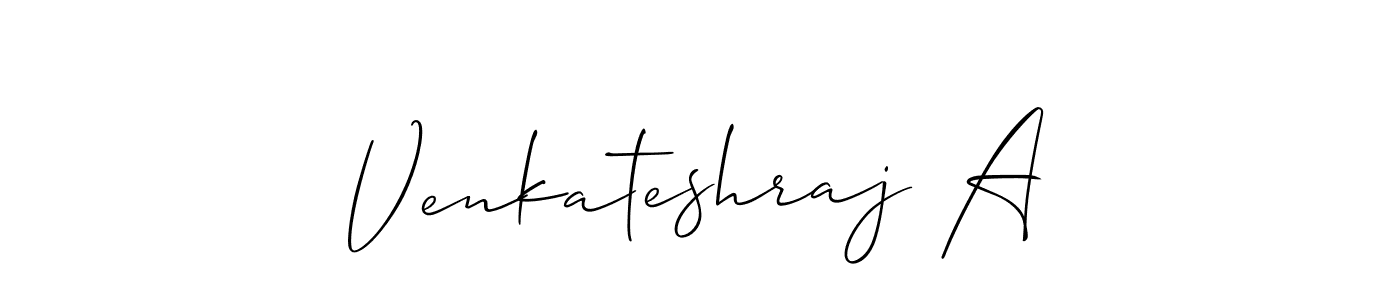 Similarly Allison_Script is the best handwritten signature design. Signature creator online .You can use it as an online autograph creator for name Venkateshraj A. Venkateshraj A signature style 2 images and pictures png