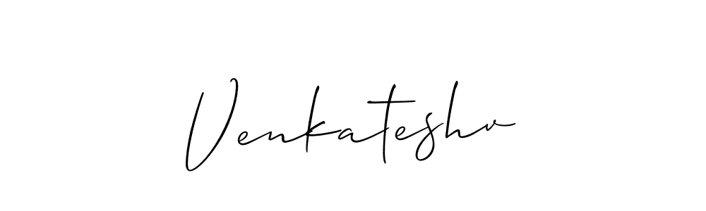 How to make Venkateshv signature? Allison_Script is a professional autograph style. Create handwritten signature for Venkateshv name. Venkateshv signature style 2 images and pictures png