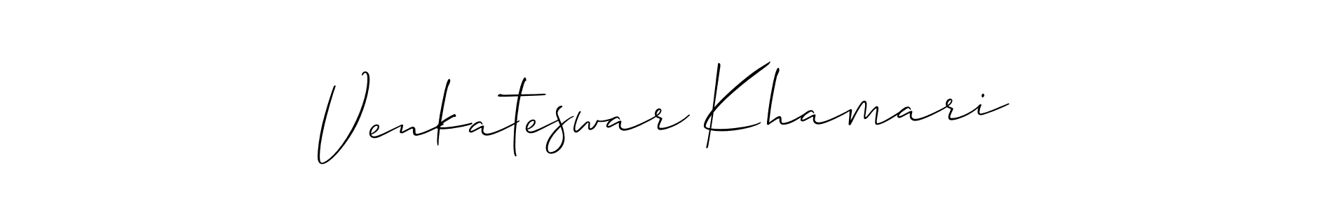 Also we have Venkateswar Khamari name is the best signature style. Create professional handwritten signature collection using Allison_Script autograph style. Venkateswar Khamari signature style 2 images and pictures png