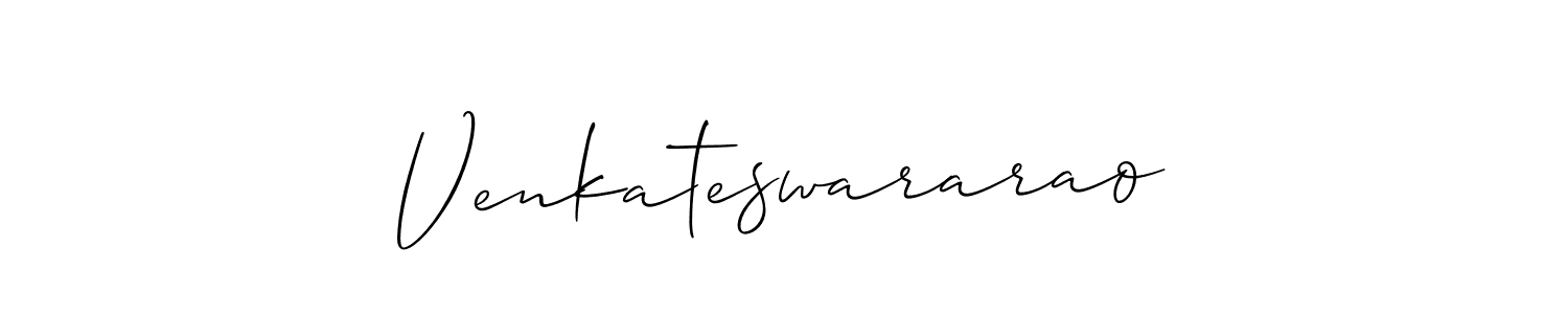 How to make Venkateswararao signature? Allison_Script is a professional autograph style. Create handwritten signature for Venkateswararao name. Venkateswararao signature style 2 images and pictures png