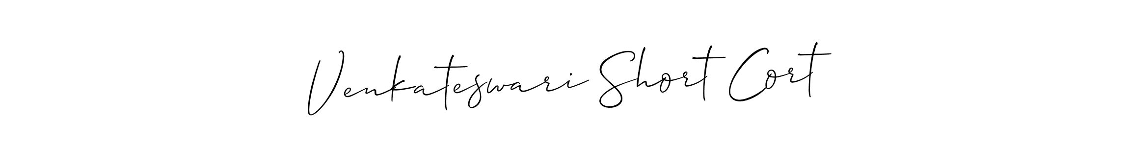 Also we have Venkateswari Short Cort name is the best signature style. Create professional handwritten signature collection using Allison_Script autograph style. Venkateswari Short Cort signature style 2 images and pictures png