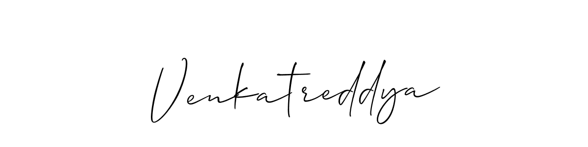 Similarly Allison_Script is the best handwritten signature design. Signature creator online .You can use it as an online autograph creator for name Venkatreddya. Venkatreddya signature style 2 images and pictures png