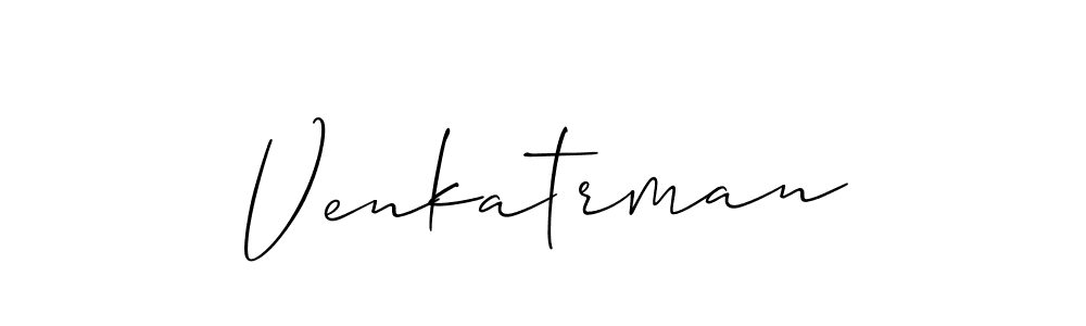 Design your own signature with our free online signature maker. With this signature software, you can create a handwritten (Allison_Script) signature for name Venkatrman. Venkatrman signature style 2 images and pictures png