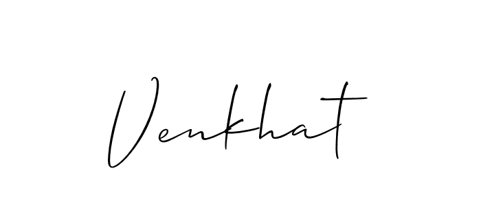 Best and Professional Signature Style for Venkhat. Allison_Script Best Signature Style Collection. Venkhat signature style 2 images and pictures png