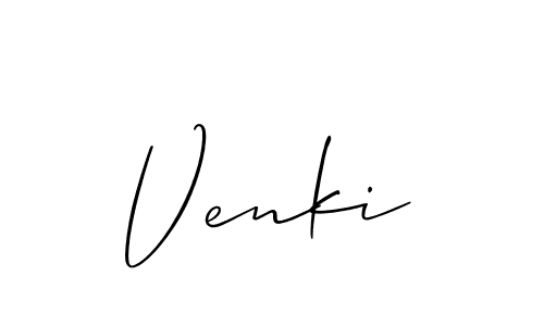 How to make Venki name signature. Use Allison_Script style for creating short signs online. This is the latest handwritten sign. Venki signature style 2 images and pictures png