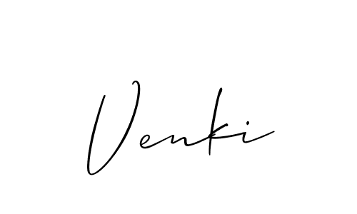 How to make Venki name signature. Use Allison_Script style for creating short signs online. This is the latest handwritten sign. Venki signature style 2 images and pictures png