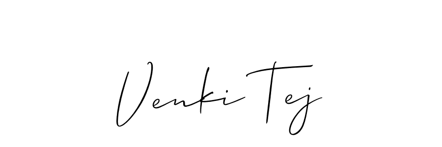 How to make Venki Tej signature? Allison_Script is a professional autograph style. Create handwritten signature for Venki Tej name. Venki Tej signature style 2 images and pictures png