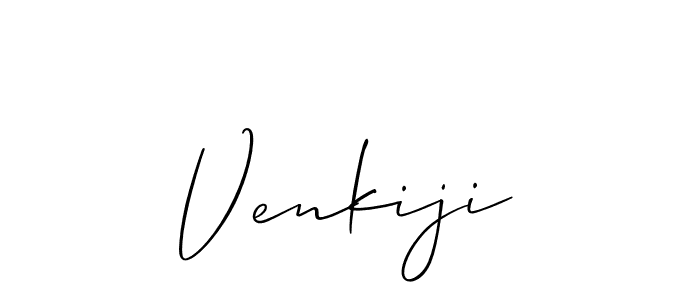 if you are searching for the best signature style for your name Venkiji. so please give up your signature search. here we have designed multiple signature styles  using Allison_Script. Venkiji signature style 2 images and pictures png