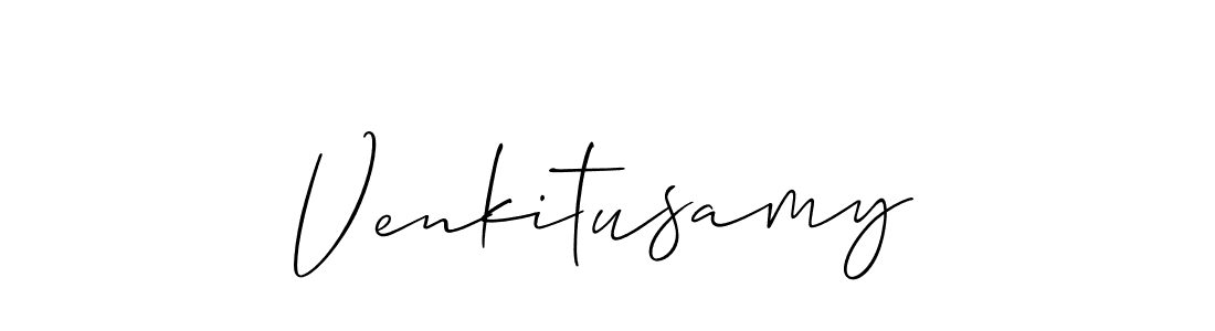 The best way (Allison_Script) to make a short signature is to pick only two or three words in your name. The name Venkitusamy include a total of six letters. For converting this name. Venkitusamy signature style 2 images and pictures png