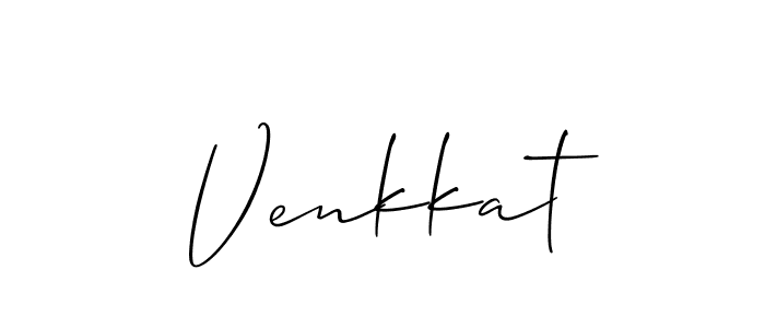 Use a signature maker to create a handwritten signature online. With this signature software, you can design (Allison_Script) your own signature for name Venkkat. Venkkat signature style 2 images and pictures png