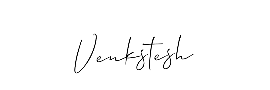 You should practise on your own different ways (Allison_Script) to write your name (Venkstesh) in signature. don't let someone else do it for you. Venkstesh signature style 2 images and pictures png