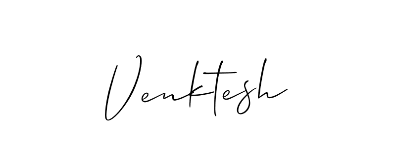 Design your own signature with our free online signature maker. With this signature software, you can create a handwritten (Allison_Script) signature for name Venktesh. Venktesh signature style 2 images and pictures png