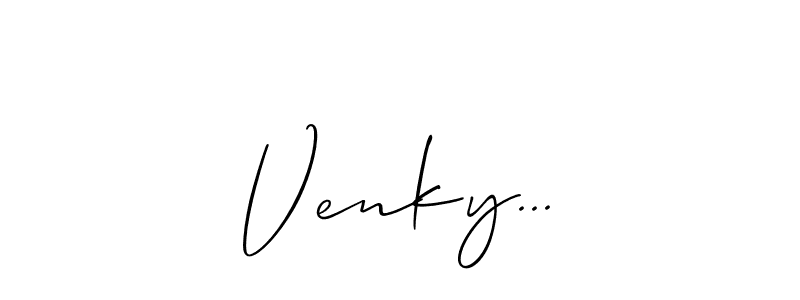 Make a beautiful signature design for name Venky.... Use this online signature maker to create a handwritten signature for free. Venky... signature style 2 images and pictures png