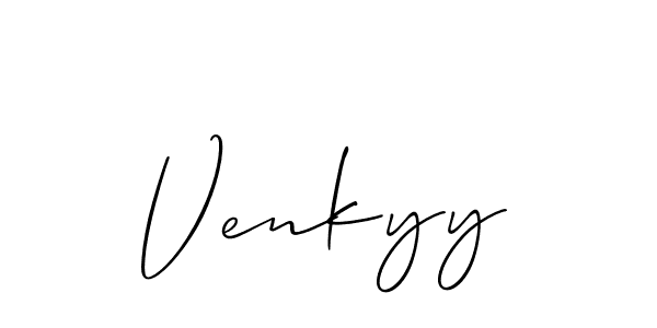 Make a beautiful signature design for name Venkyy. Use this online signature maker to create a handwritten signature for free. Venkyy signature style 2 images and pictures png