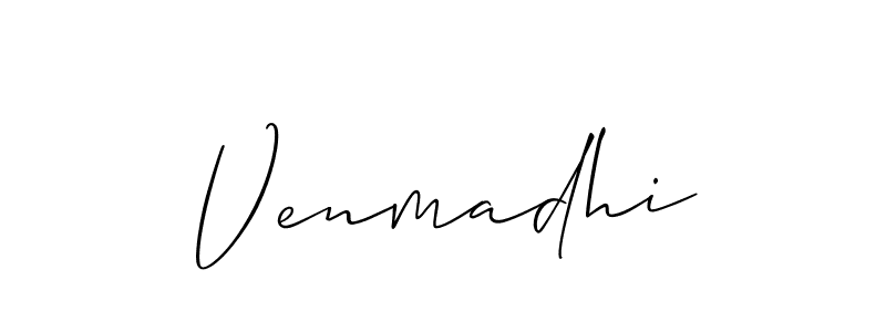 Also we have Venmadhi name is the best signature style. Create professional handwritten signature collection using Allison_Script autograph style. Venmadhi signature style 2 images and pictures png