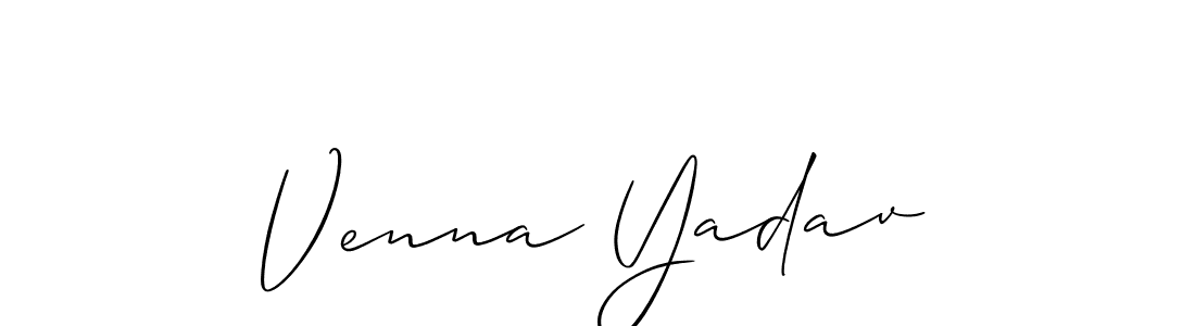 This is the best signature style for the Venna Yadav name. Also you like these signature font (Allison_Script). Mix name signature. Venna Yadav signature style 2 images and pictures png