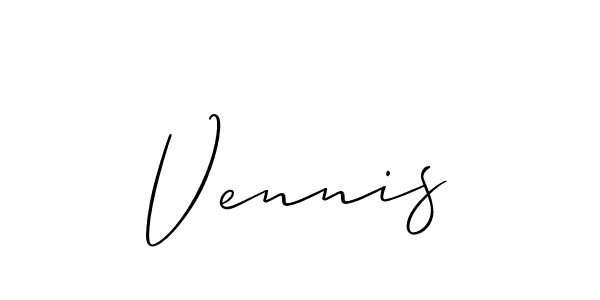 Similarly Allison_Script is the best handwritten signature design. Signature creator online .You can use it as an online autograph creator for name Vennis. Vennis signature style 2 images and pictures png