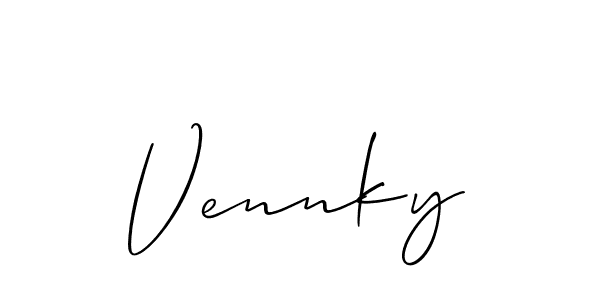 See photos of Vennky official signature by Spectra . Check more albums & portfolios. Read reviews & check more about Allison_Script font. Vennky signature style 2 images and pictures png