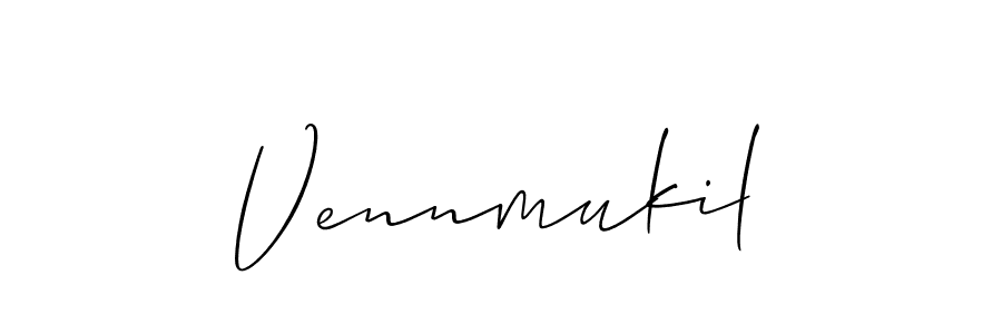 Use a signature maker to create a handwritten signature online. With this signature software, you can design (Allison_Script) your own signature for name Vennmukil. Vennmukil signature style 2 images and pictures png