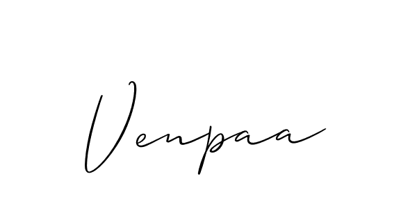 Also we have Venpaa name is the best signature style. Create professional handwritten signature collection using Allison_Script autograph style. Venpaa signature style 2 images and pictures png