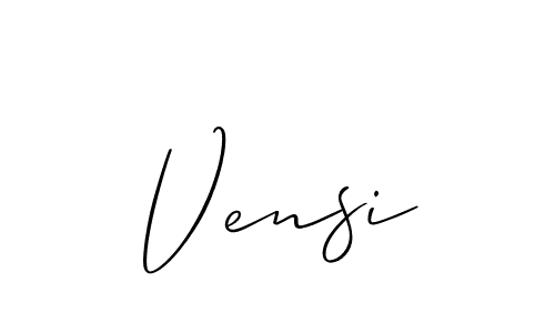 How to make Vensi name signature. Use Allison_Script style for creating short signs online. This is the latest handwritten sign. Vensi signature style 2 images and pictures png