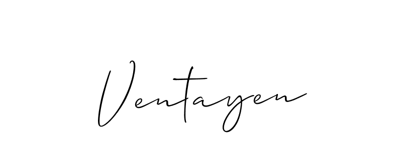 Best and Professional Signature Style for Ventayen. Allison_Script Best Signature Style Collection. Ventayen signature style 2 images and pictures png
