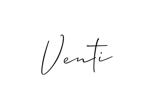 Similarly Allison_Script is the best handwritten signature design. Signature creator online .You can use it as an online autograph creator for name Venti. Venti signature style 2 images and pictures png