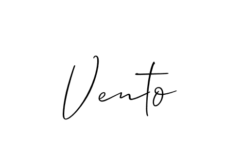 Best and Professional Signature Style for Vento. Allison_Script Best Signature Style Collection. Vento signature style 2 images and pictures png