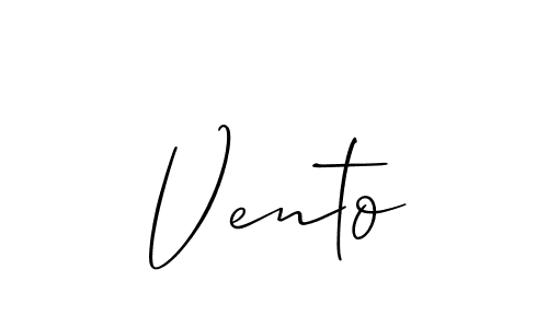 Best and Professional Signature Style for Vento. Allison_Script Best Signature Style Collection. Vento signature style 2 images and pictures png