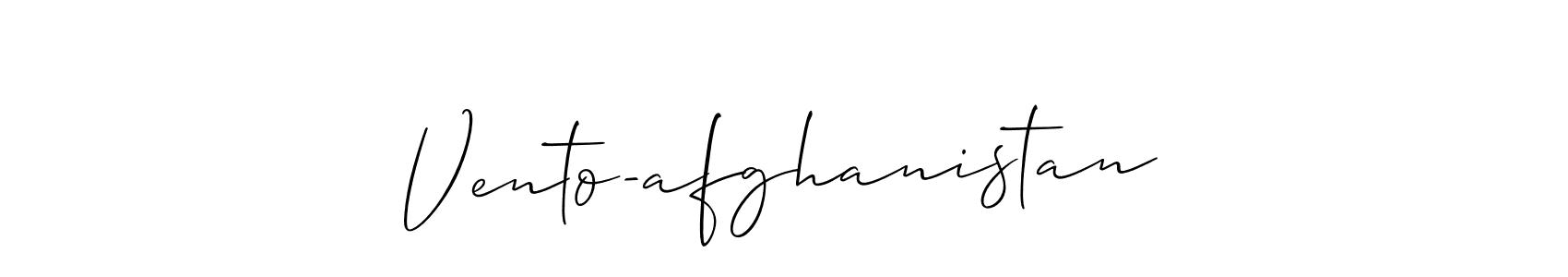 Also You can easily find your signature by using the search form. We will create Vento-afghanistan name handwritten signature images for you free of cost using Allison_Script sign style. Vento-afghanistan signature style 2 images and pictures png