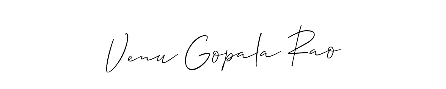Venu Gopala Rao stylish signature style. Best Handwritten Sign (Allison_Script) for my name. Handwritten Signature Collection Ideas for my name Venu Gopala Rao. Venu Gopala Rao signature style 2 images and pictures png