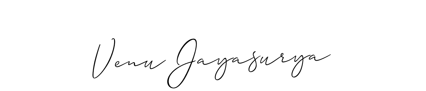 Make a short Venu Jayasurya signature style. Manage your documents anywhere anytime using Allison_Script. Create and add eSignatures, submit forms, share and send files easily. Venu Jayasurya signature style 2 images and pictures png